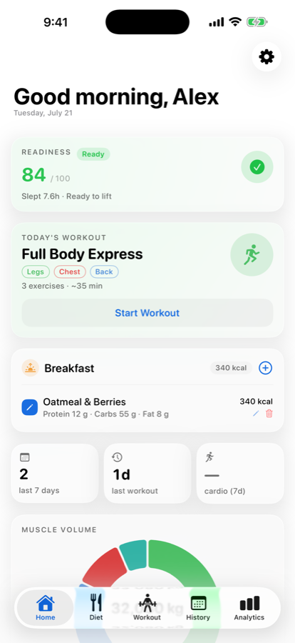 WristSet screenshot