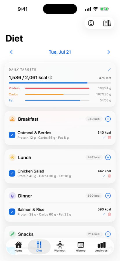 WristSet screenshot